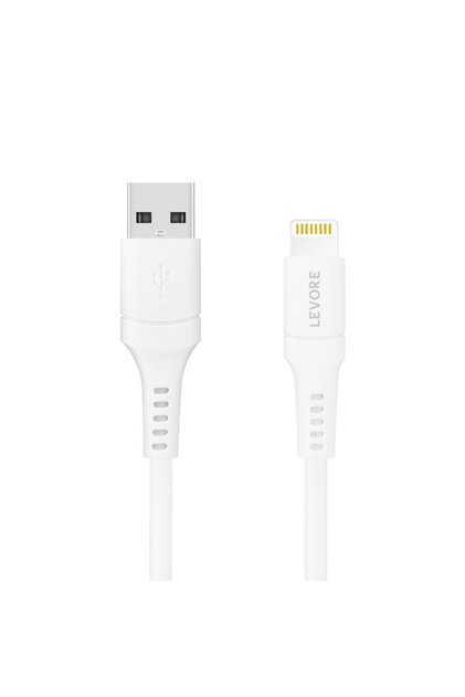 كابل USB إلى Lightning معتمد من MFI TPE بطول 1.8 متر - أبيض