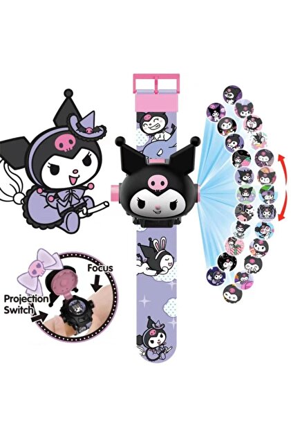 Genel Markalar Çocuk Kuromi My Melody Cinnamorall Figürlü Dijital