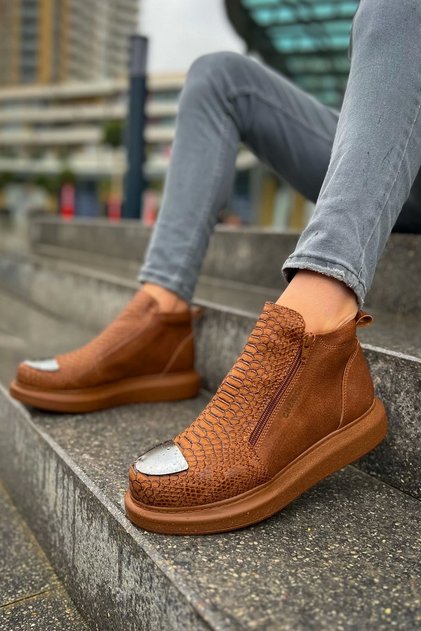Grt Coccodrillo Tan Men's Boots