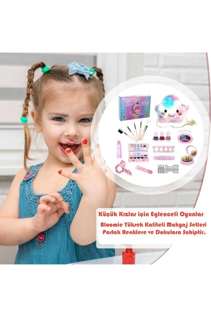 Bloomie's Bloomie Çocuk Güzellik Seti Sürülebilir, Çoklu Makyaj