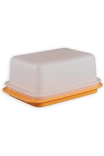 Tupperware Butter Container Orange-White for Butter for Butter to a Height of 6,5 Cm! C21 (Çi