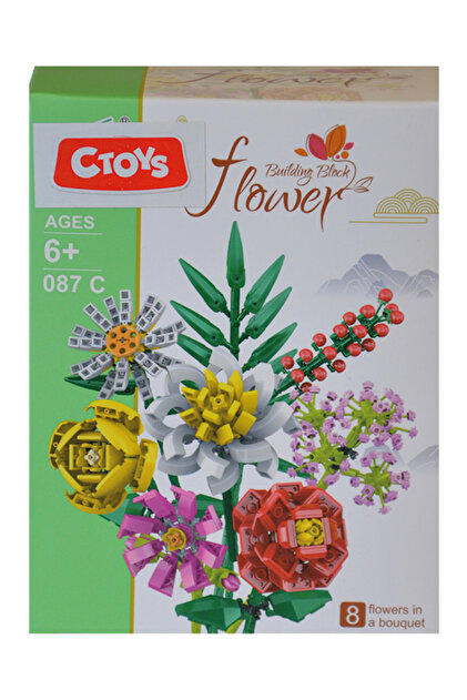 Genel Markalar Oyuncak Mini Blok Flower 087c (karışık Model 1 Adet