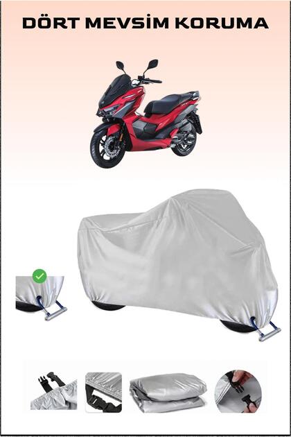 Motorcycle Cover with Lock Compatible for SYM Jet X 125, Secure, Waterproof , Durable Fabric.