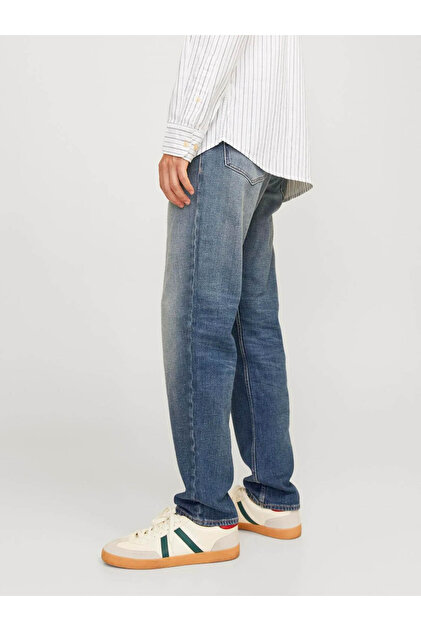 Jack & Jones Jjımıke Jjcooper Cj 189 Mavi Erkek Jean Pantolon