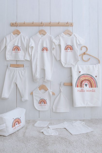 Organic 11 Pack Hospital Release - for Baby - Salmon Rainbow