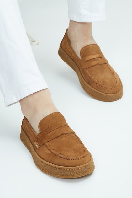 Men's Genuine Leather Loafer Shoes 246 3001 Erk Ayk Y23