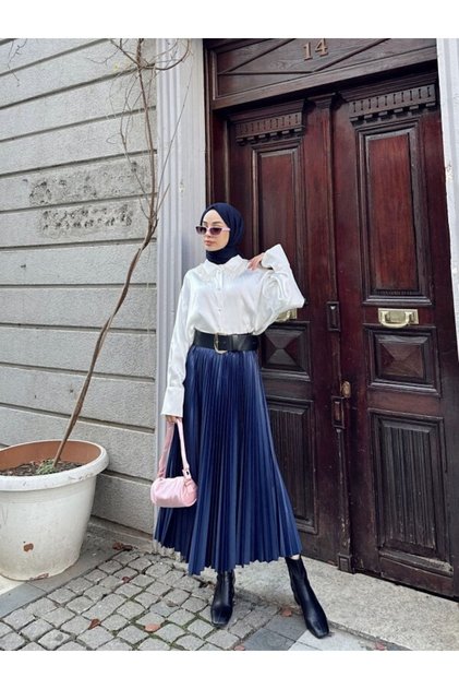 Fusta Hijab plisată Henza
