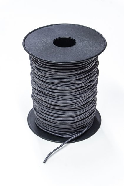 2 mm Yuvarlak Lastik İp - Lastik Kordon - Aksesuar Lastiği - 10 Metre