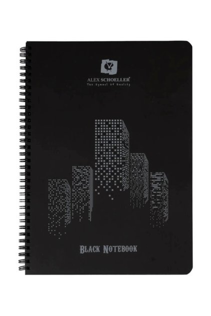 Alex A4 60 Yp Spr Pp Kapak Siyah Defter Alx-1944