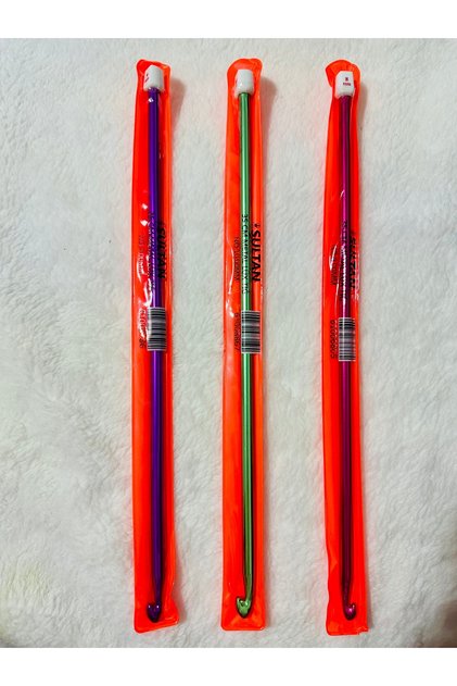 35 CM RENKLİ METAL GAGALI TIĞ ŞİŞ SETİ 8/9/10 ÜÇLÜ SET