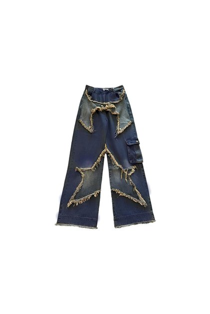 Y2k Black Reverse Stitching Cargo Pocket Unisex Wide Leg Trousers