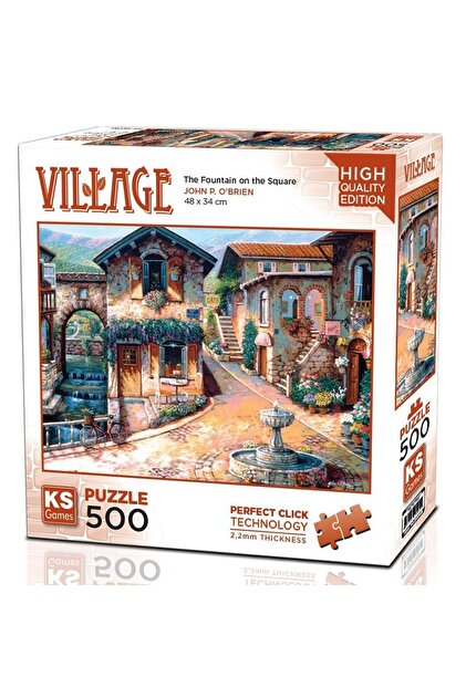 Ks Games 500 Parça The Fountain On The Square Puzzle - Fiyatı
