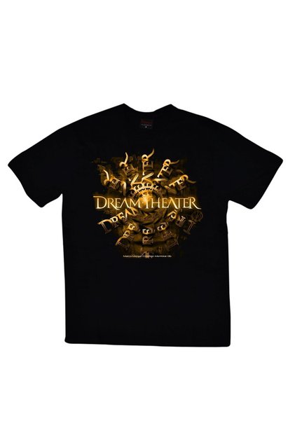 Dream Theater Printed Unisex 100% Cotton Black T-Shirt