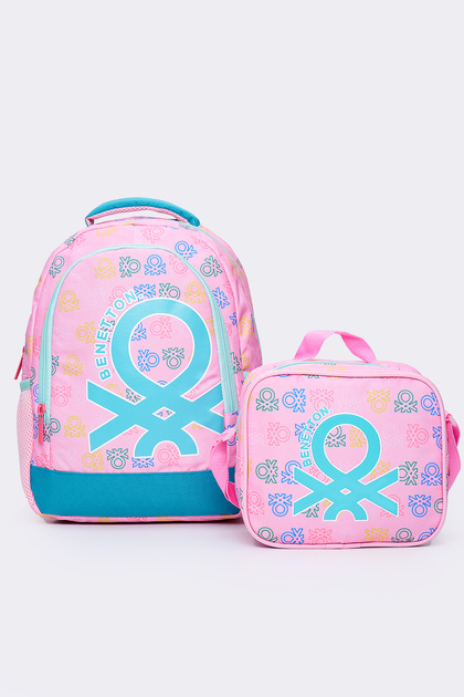 Girl's 2-Piece School Set Primary School Bag and Lunchbox Set 13032