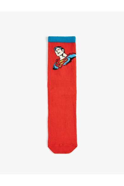 Superman Soket Çorap Lisanslı İşlemeli