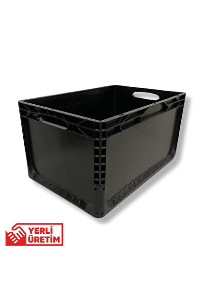 ALPBX 1.Kalite Siyah Plastik Kasa 60x40x32 cm - Kokusuz Sağlam