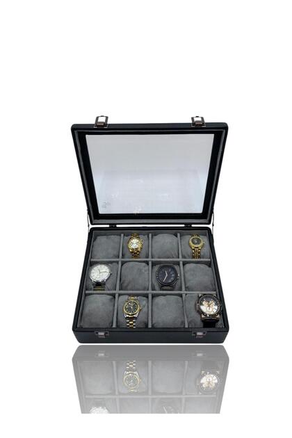 Diji 12-Bit Watch Box Watch Bag Crocodile Navy Blue