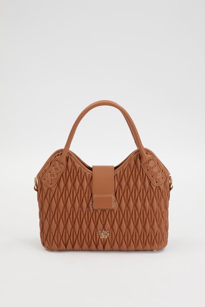Camel Quilted Handbag