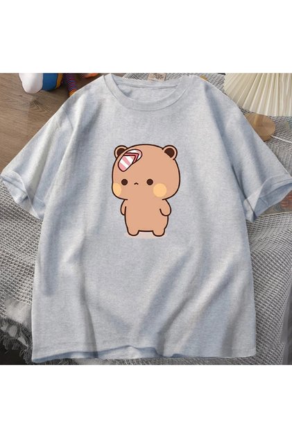 Ανδρικό μπλουζάκι χαριτωμένο καρτούν Bubu Dudu Tshirt Horse Flip-flop που ρίχνει αστείο βαμβακερό κοντομάνικο