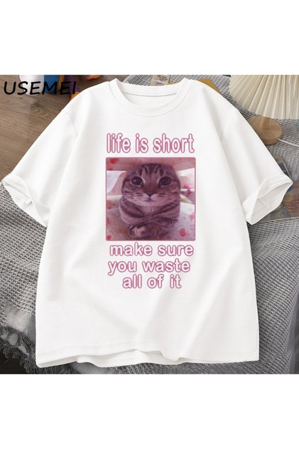 Tricouri grafice cu meme amuzante cu pisici Tricouri cu meme Dank cu pisici Tricou amuzant cu pisici proștișnice Bărbați Femei