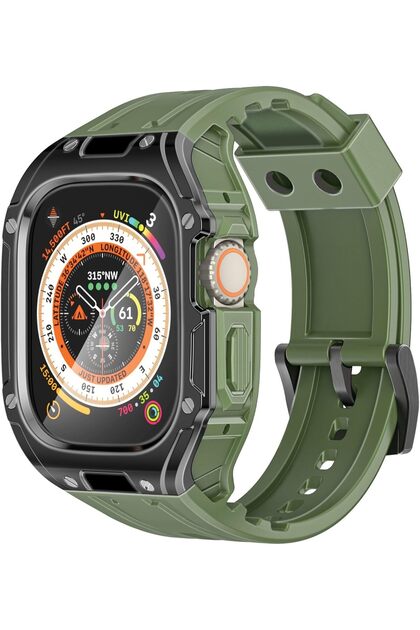 حافظة وحزام Apple Watch مع مشبك آمن من الفولاذ المقاوم للصدأ