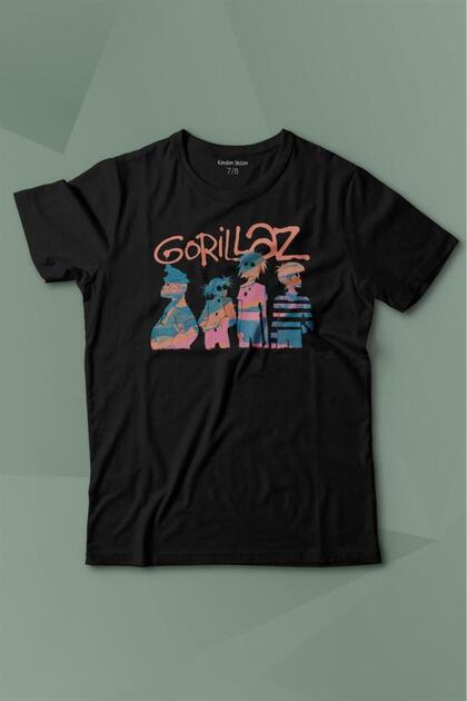 Gorillaz 2D Rock Blur Damon Albarn Feel Good Urban Printed T-Shirt Kids T-Shirt