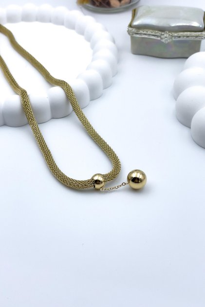 Women's Steel Mesh Chain Necklace Does Not Tarnish