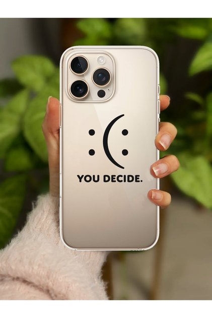 iPhone 16 Pro Max Compatible'Printed Special Design' Transparent Case with Corner Protection