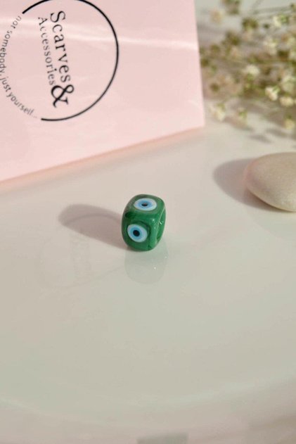Murano Evil Eye Bead Green
