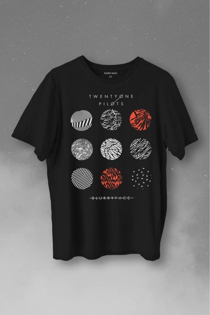 Twenty One Pilots Logo Stressed Printed T-Shirt Unisex T-shirt
