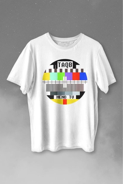 No Signal Teletex Nostalgia TV Printed T-Shirt Unisex T-shirt