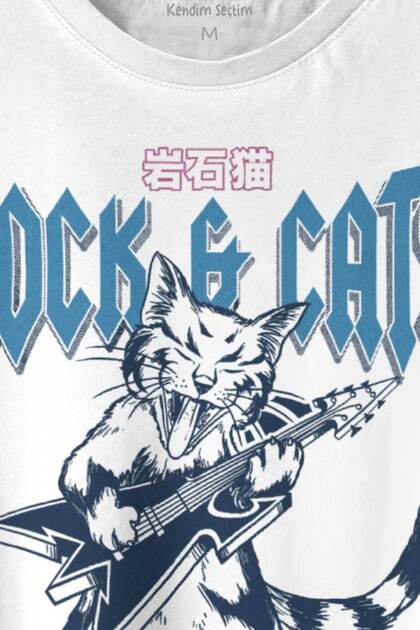 Kendim Seçtim Meowtallica Rock Cat Metallica Guitar Cat Short