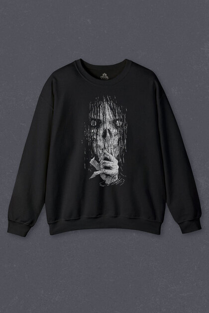 Unisex Sweatshirt Gothic Ghost Dark Halloween Gothic Printed Sweat