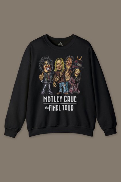 Mötley Crüe Heavy Metal The Final Tour Printed Sweatshirt