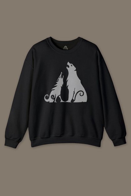 Bear and Wolf God of War Ragnarök Short Sleeve Printed Men's Printed Sweatshirt