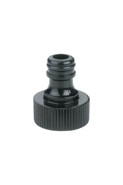 Polymer Male Quick Connect Faucet Connector, Threads Onto an Outdoor Tap to Start a Quick-Connect Setup, Rustproof Polymer Garden Hose Adapter Compatible With Most Polymer Quick Systems