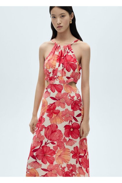 Floral Dress with Slit