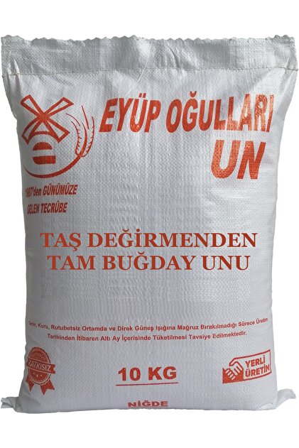 10 Kg Tam Kepekli Tam Buğday Unu Doğal Köy Unu