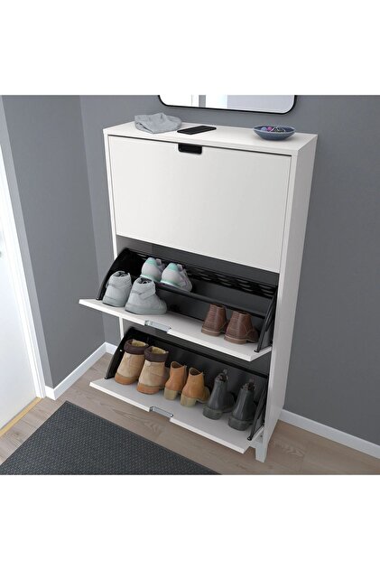 IKEA Ställ Beyaz 79x29x148 Cm Modern Ayakkabı Dolabı - Fiyatı