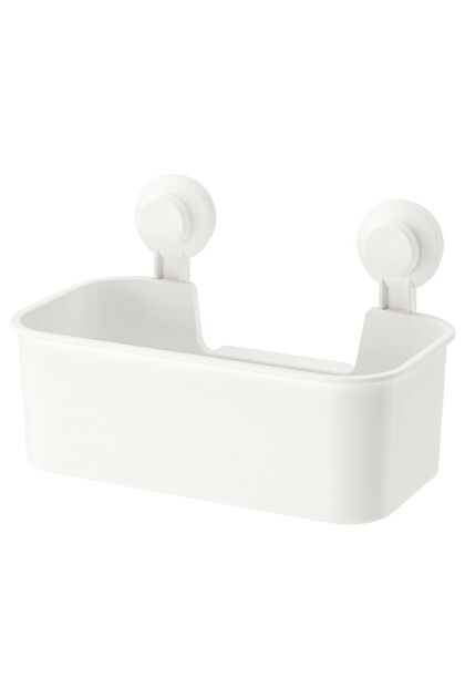 Tisken Bathroom Shower Basket with Suction Cup 28x17 cm