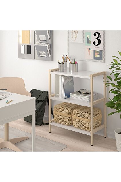 IKEA açık raf ünitesi, beyaz-titrek kavak, 70x34x86 cm - Fiyatı