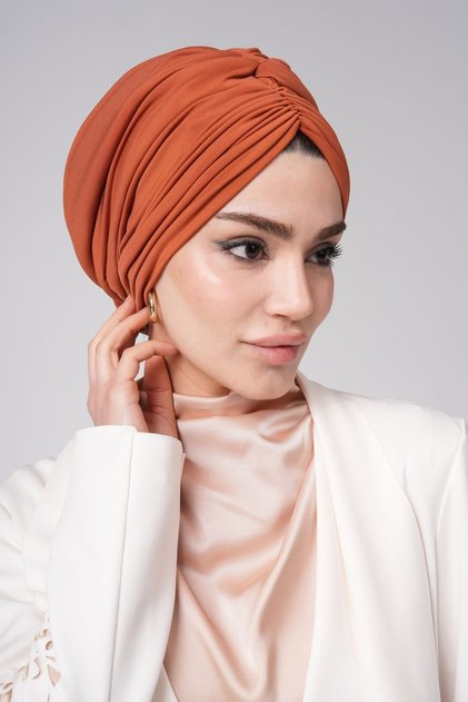 Silk Sandy Fabric Bonnet – (Biscuit) Cotton Combed Cotton Lining Inside, Lycra