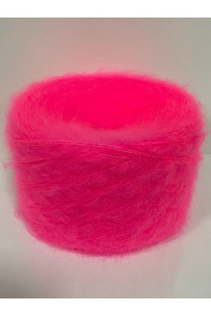 Knitting Yarn Moher Fluorescent Candy Hand Knitting Yarn Pink Balls 100Gr