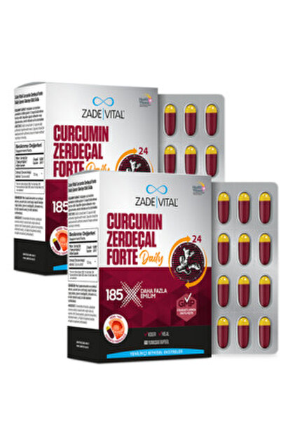 Zade Vital Curcumin Zerdeçal Forte Daily 60 Yumuşak Kapsül - (SKT