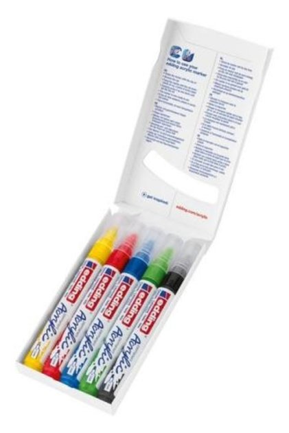 Edding 5100 Orta Uçlu Akrilik Markör 5 Li Set - Fiyatı, Yorumları