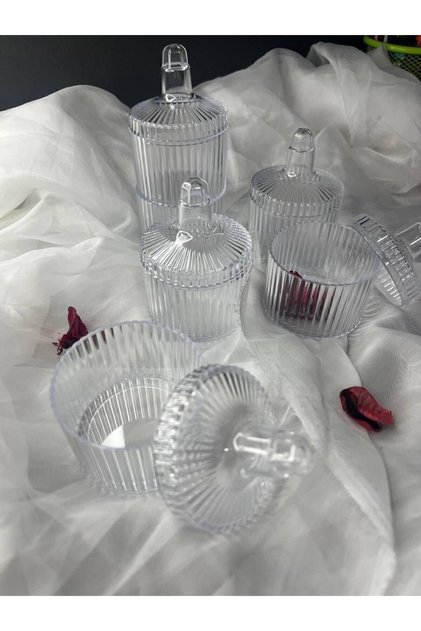 16'li Mika Şekerlik Kutu-plastik Şeffaf Hediyelik Mum Kutu