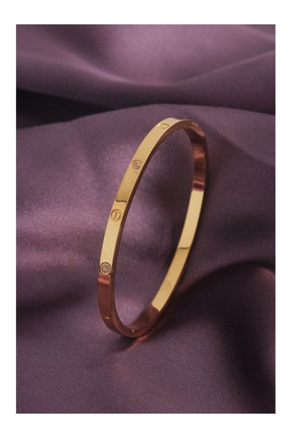 316L Steel Zircon Stone Detail Women's Handcuffs