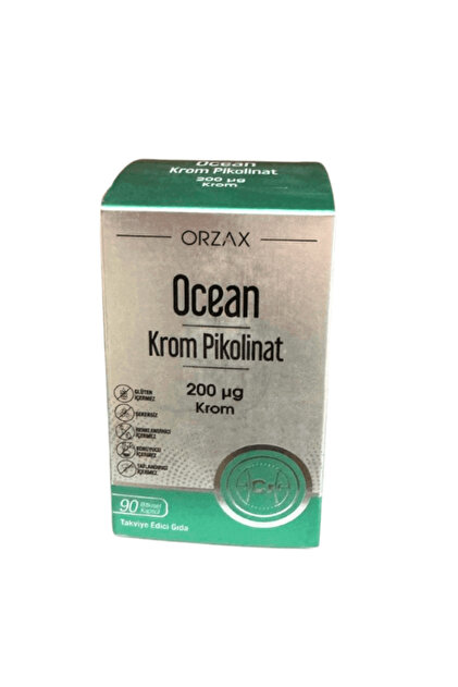 Orzax OCEAN KROM PİKOLİNAT 200 MCG 90 KAPSÜL - Fiyatı, Yorumları