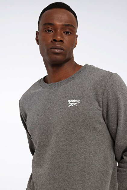 Reebok Rı Ft Left Chest Crew Gri/antrasit Erkek Sweatshirt