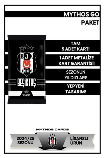 Beşiktaş - Mythos GO Futbolcu Kartları 2024/25 - Paket